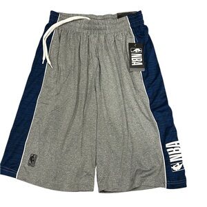 NBA Mens Basketball Shorts Gray Navy Jet-Dry Athletic Comfort Fit Medium NWT